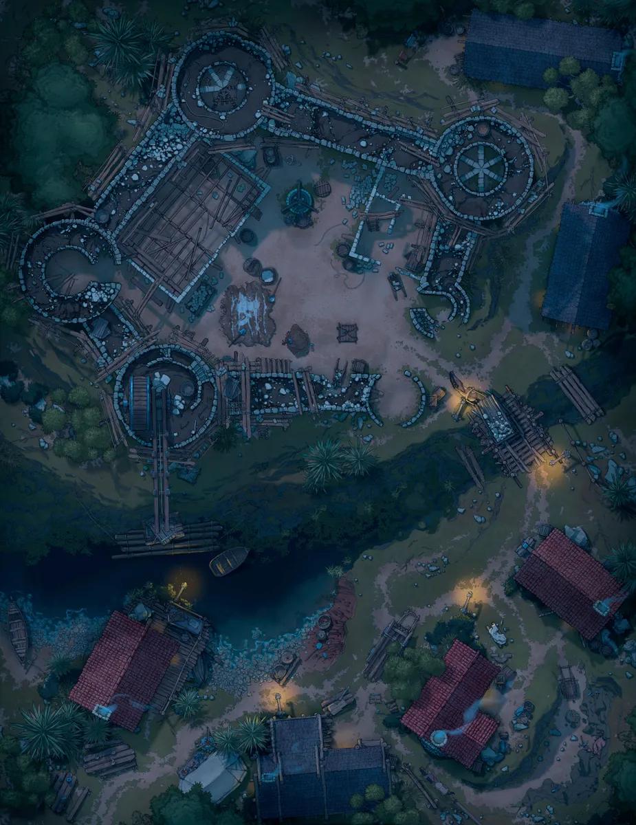 Castle Construction map, Original Night variant