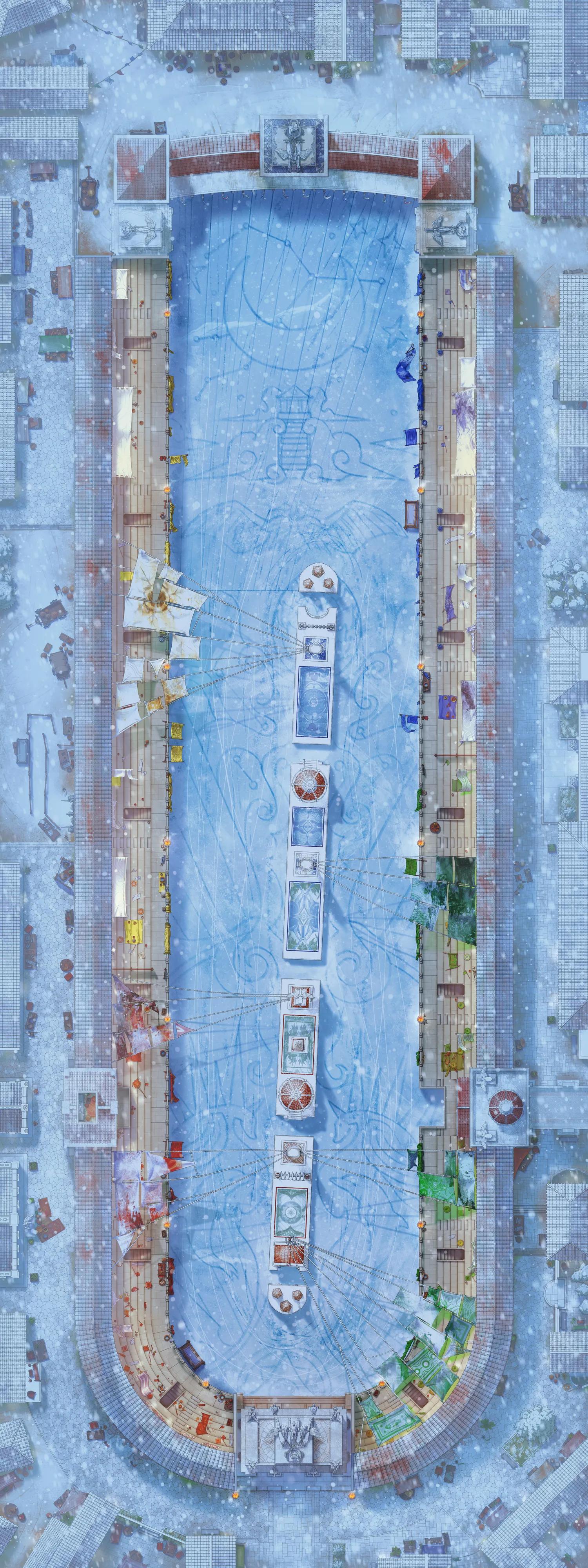 Hippodrome map, Winter variant