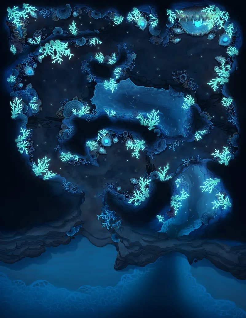 Coastal Caverns map, Glow variant
