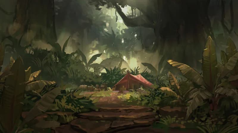 Cloud Forest Camp map, Original Day variant