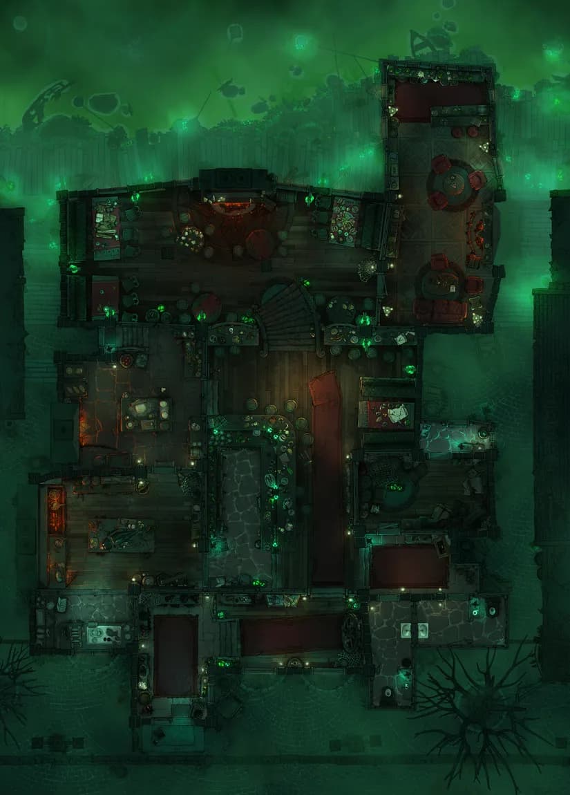 Haunted Dockside Tavern map, Haunted Dockside Tavern Toxic variant