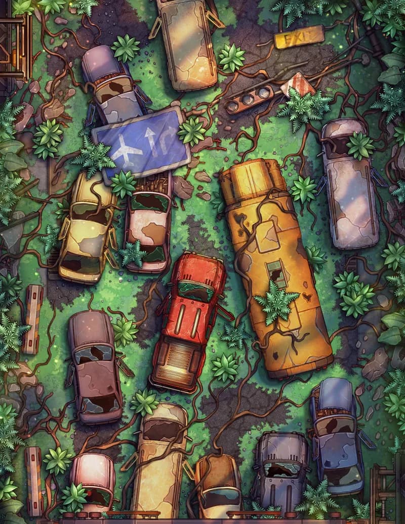 Abandoned Highway map, Original Day variant