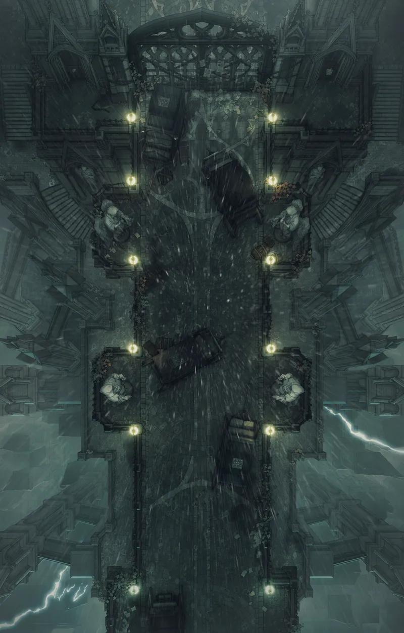 Processional Avenue map, Rain variant