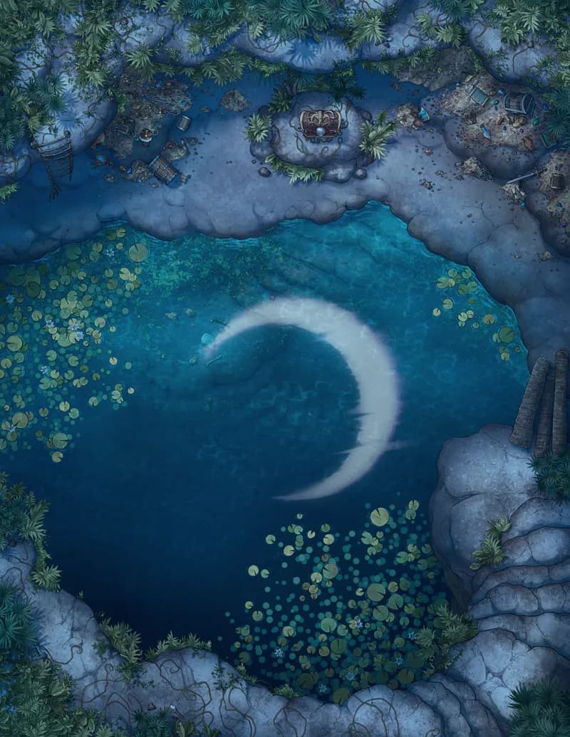 Jungle Treasure Trove map, Original Night variant