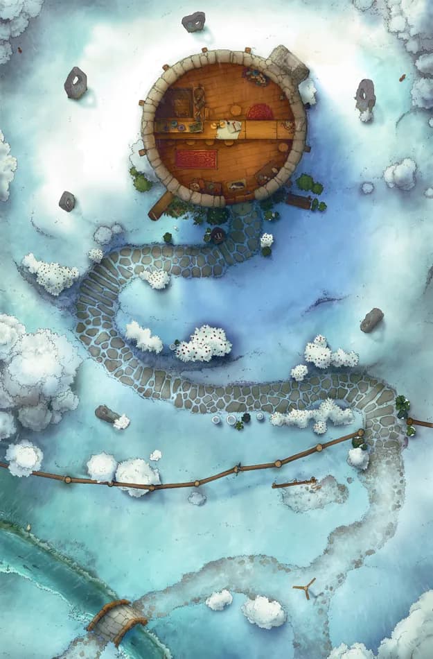 Badger Hill map, Snow variant