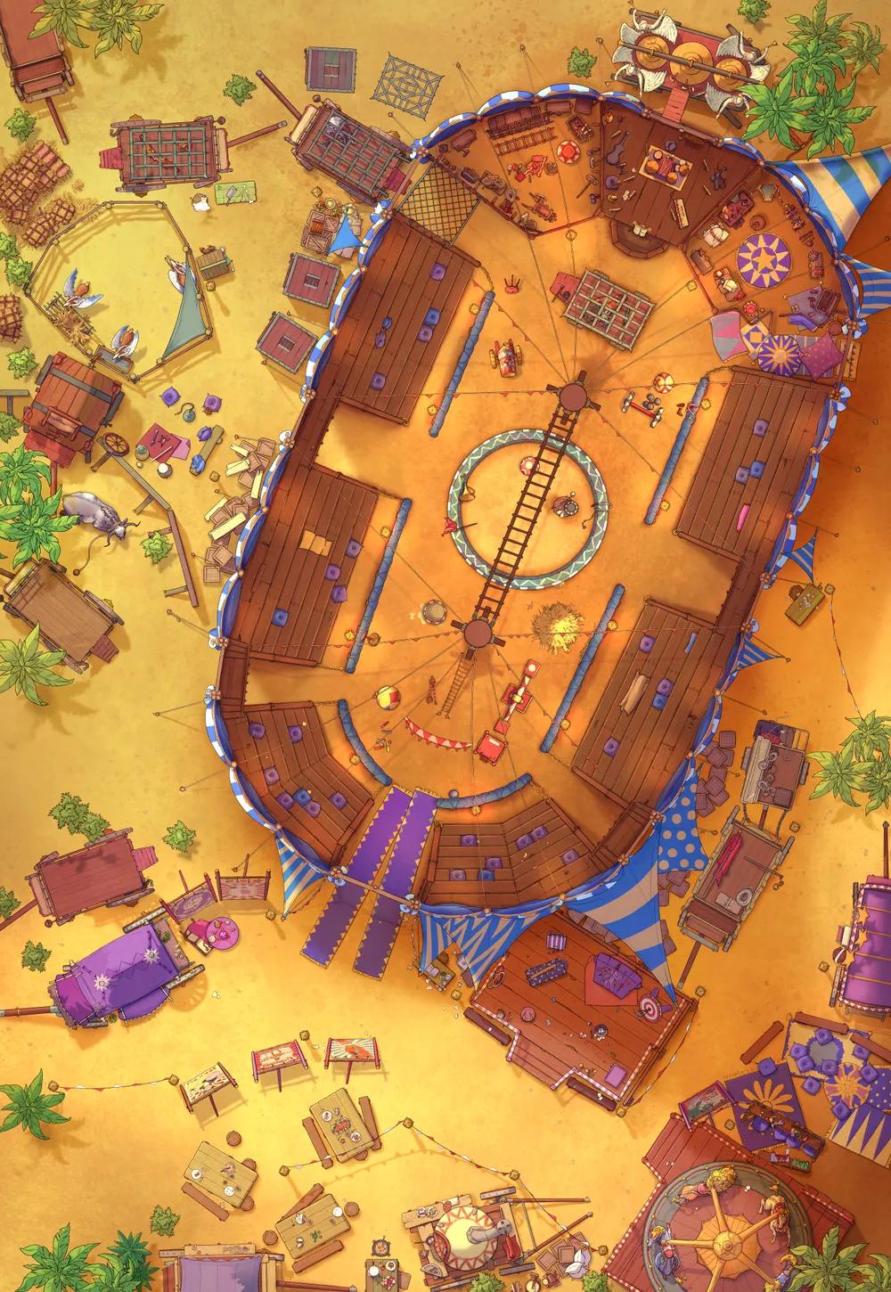 Travelling Circus map, Desert variant