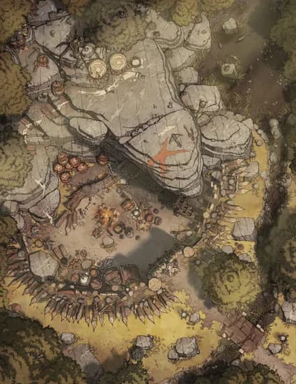 Goblin Forest Fortress map, Drought variant