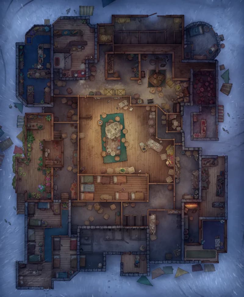 Thieves Guild Hideout map, Snow variant