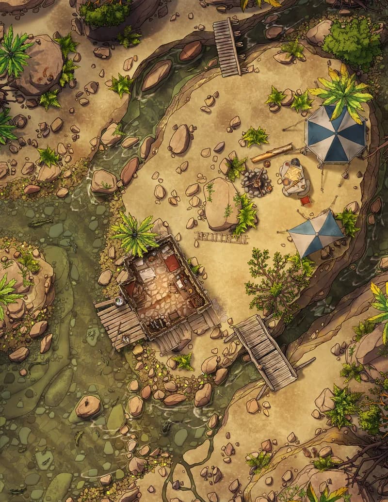 Knight's Refuge map, Desert variant