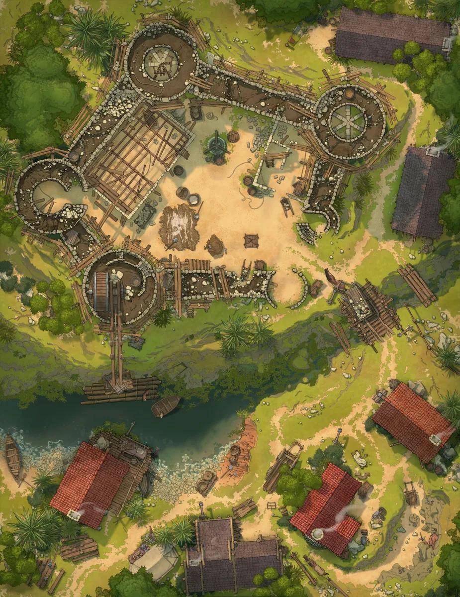 Castle Construction map, Duck Vs Crab variant