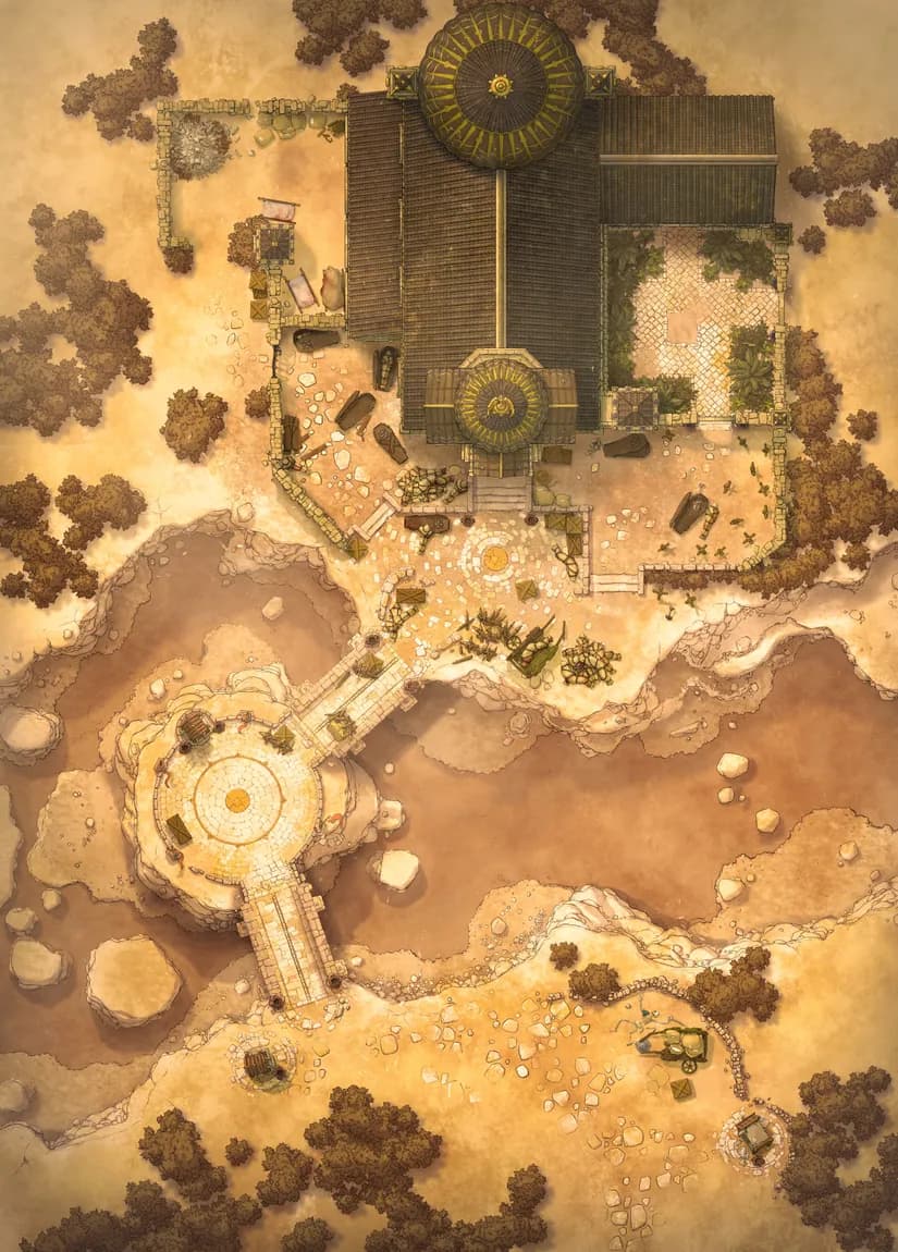 Celestial Chapel map, Desert variant