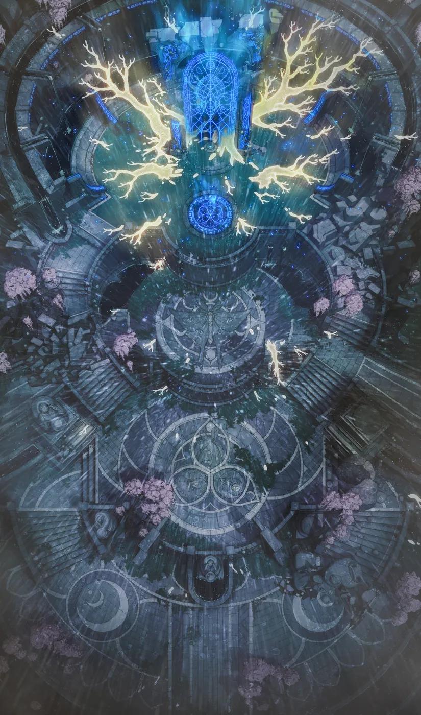 Moth God Temple map, Rain variant