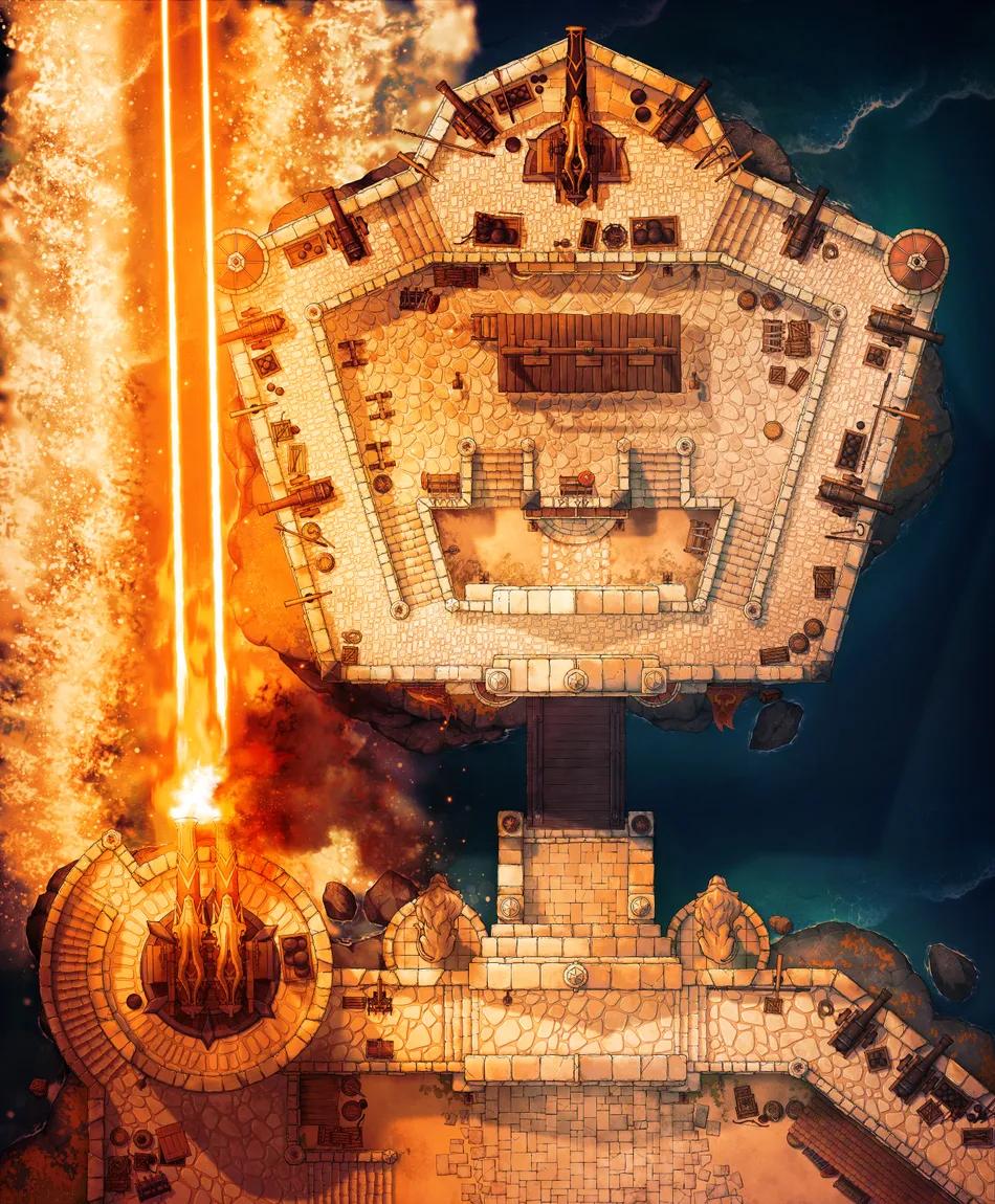 Fortress Prison map, Dragon Fire Cannon variant