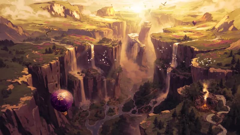 Verdant Ravine map, Sunrise variant