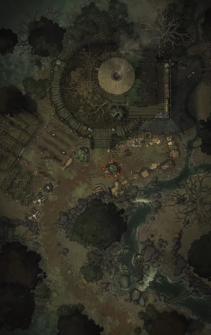 Hidden Witch's Hut map, Swamp variant