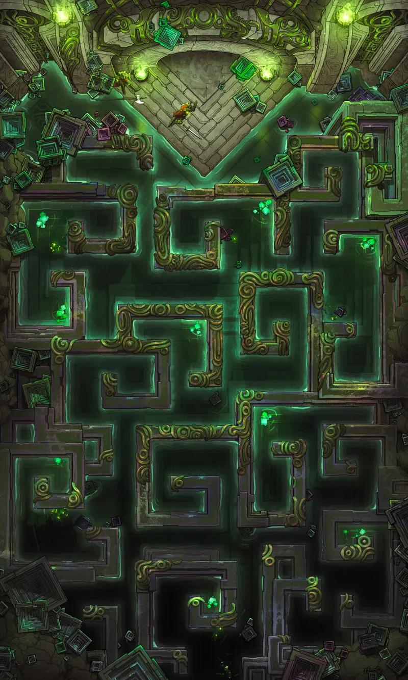 Bismuth Labyrinth map, Flood variant