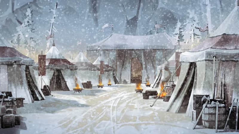 Medieval War Tents map, Winter variant