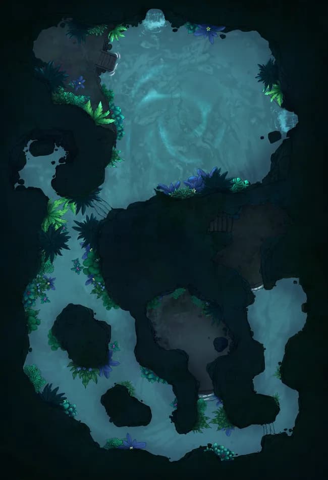 Blacksmith Secret Grotto map, Flooded variant