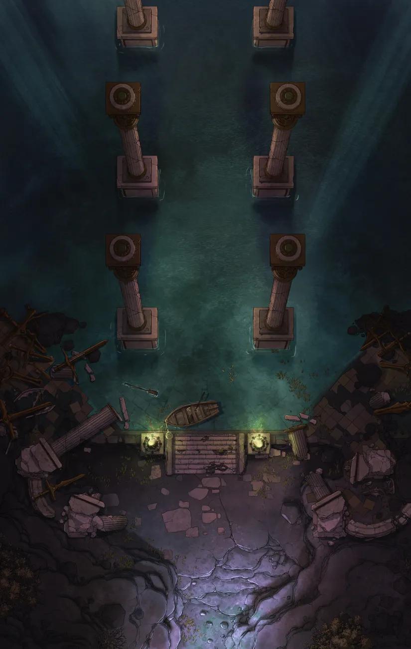 Gate of Angels map, River Styx variant