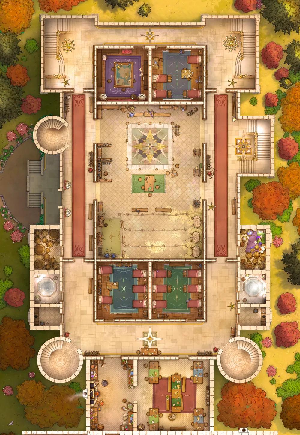 Palace Guard Chambers map, Autumn variant