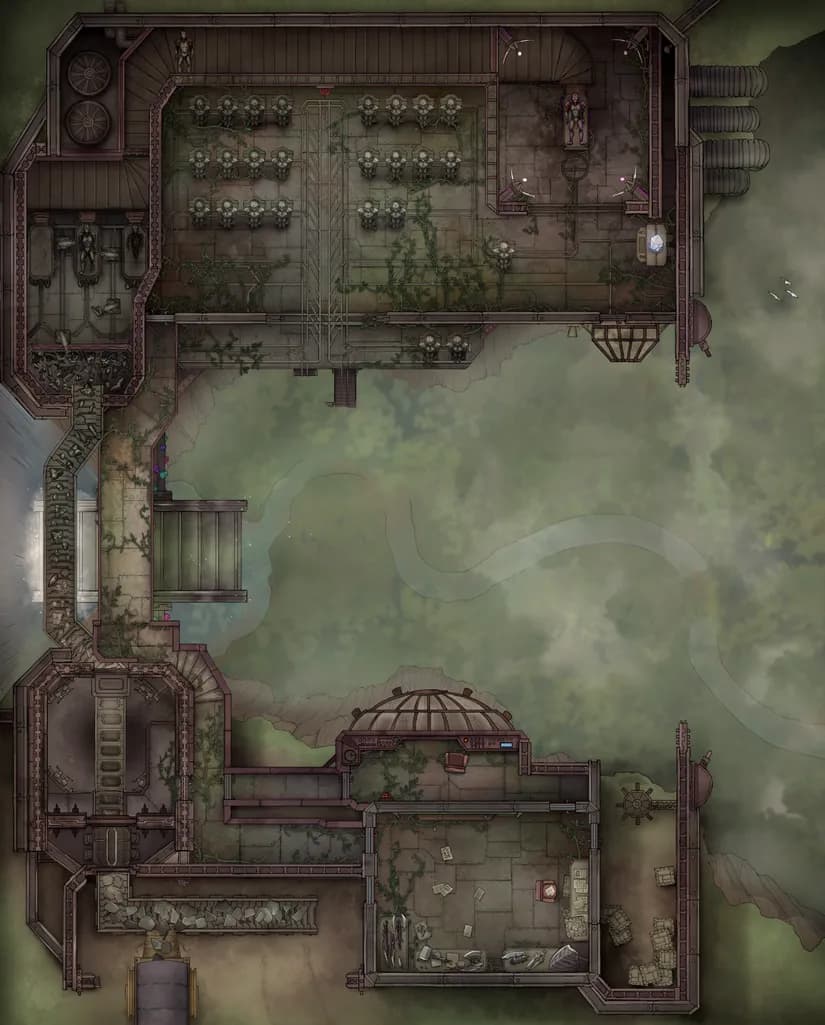 Warforged Factory map, Jungle Day variant