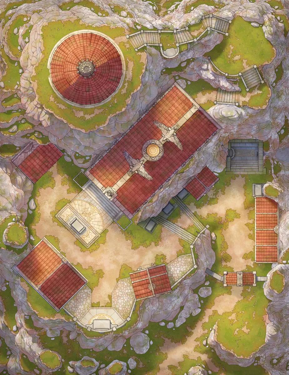 Temple of the Oracle map, Empty variant