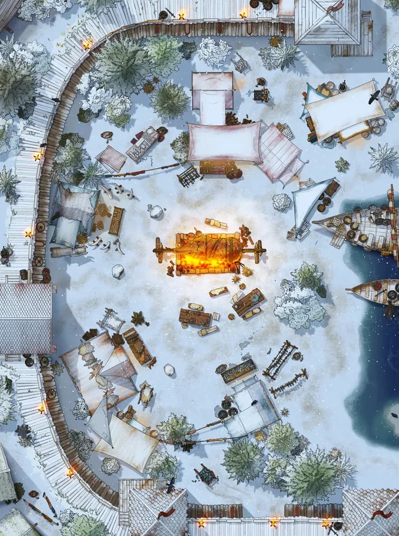 Viking Market map, Winter variant