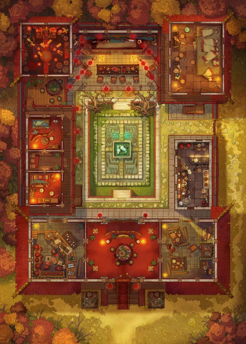 Wuxia Tavern map, Autumn variant