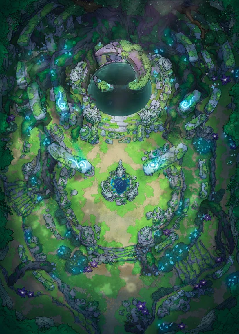 Mysterious Druid Grove map, Pool variant