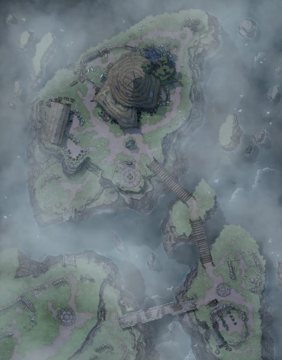 Druid Islands map, Fog variant