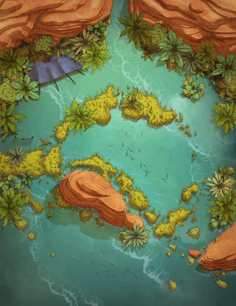 Verdant Oasis map, Flood variant