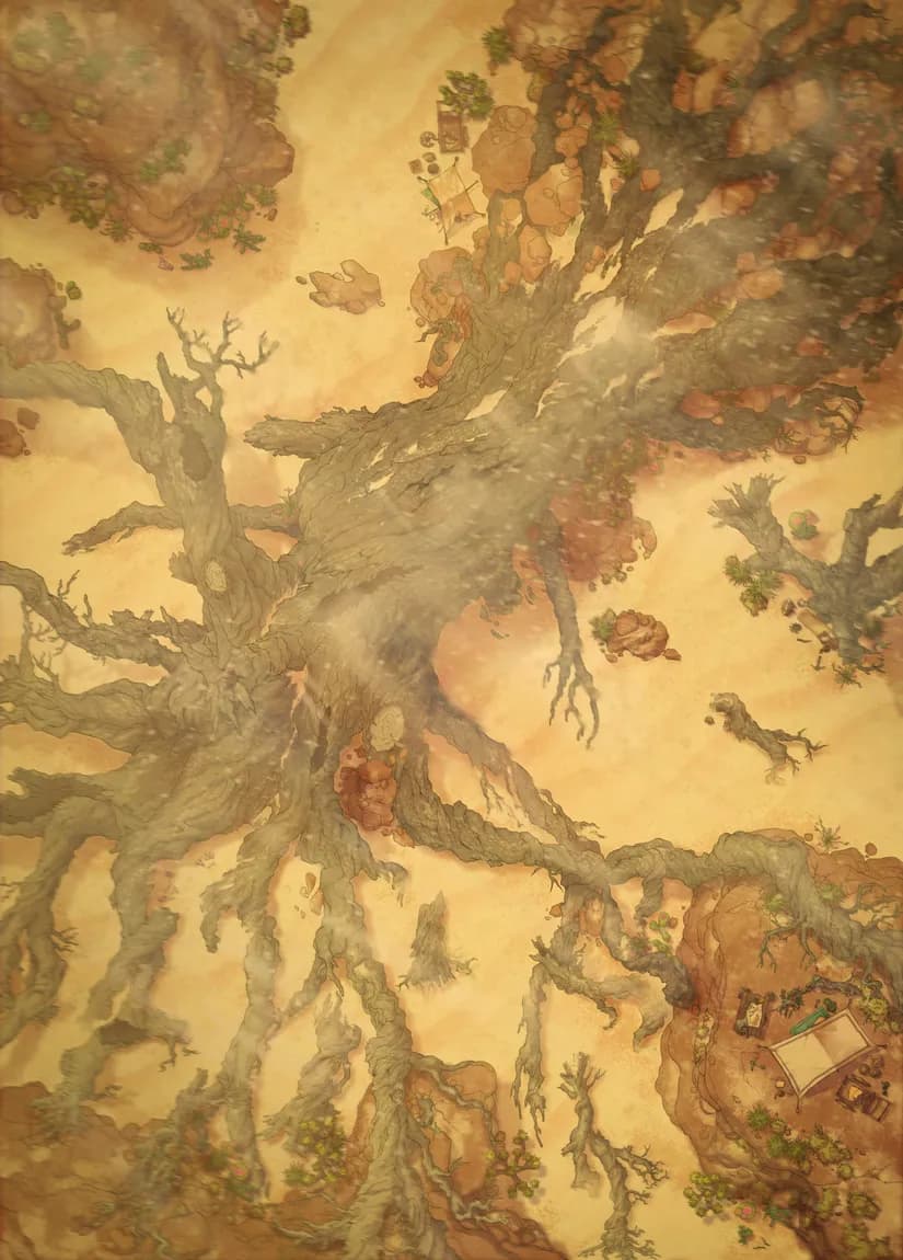 Fallen Ancient Tree map, Sandstorm variant
