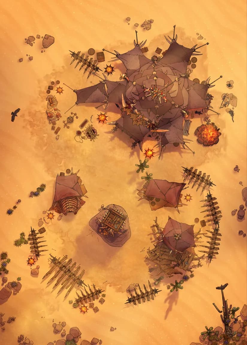 Orc Desert Camp map, Desert variant