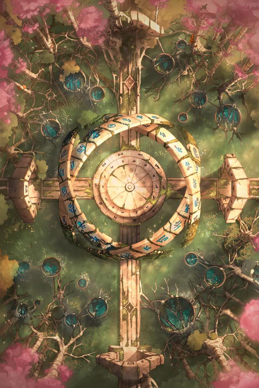 Celestial Gate map, Spring variant