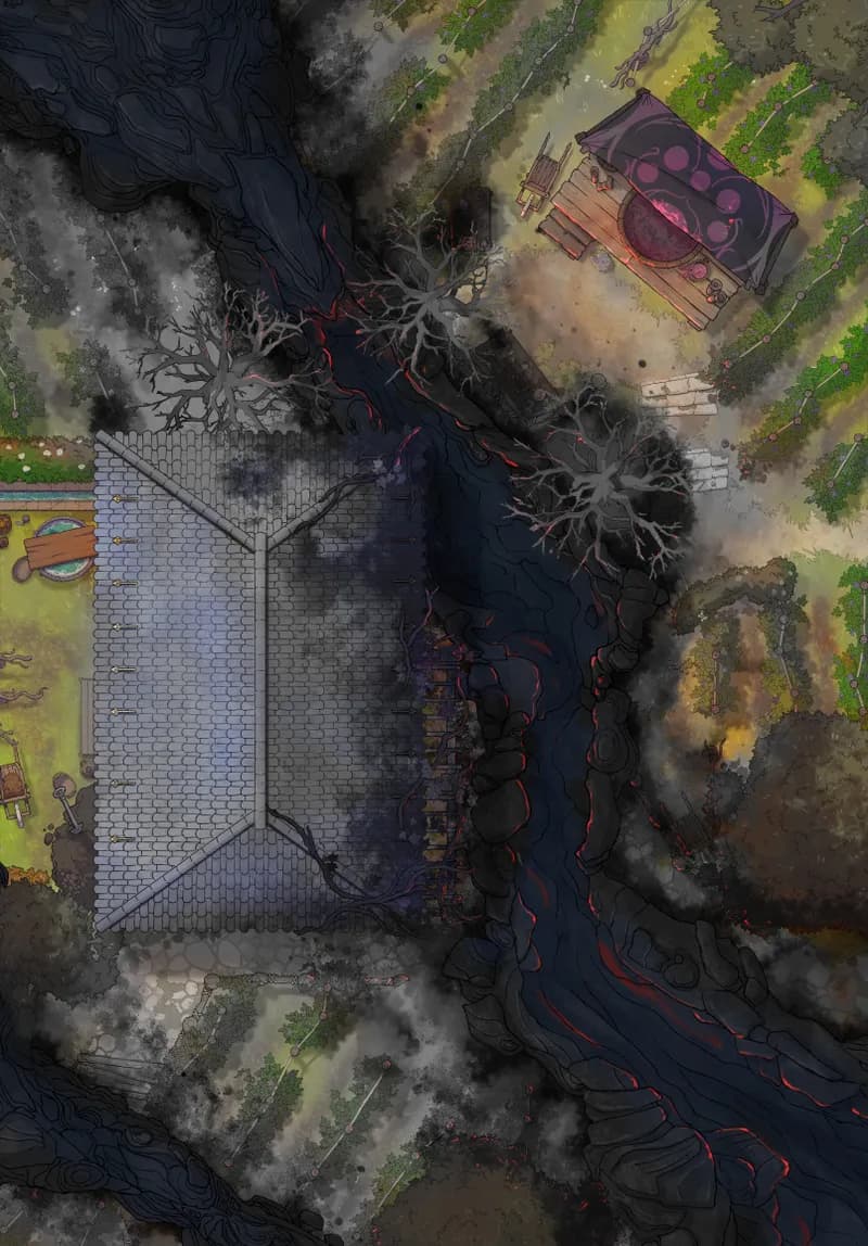 Vivid Vineyard map, Lava Flow variant