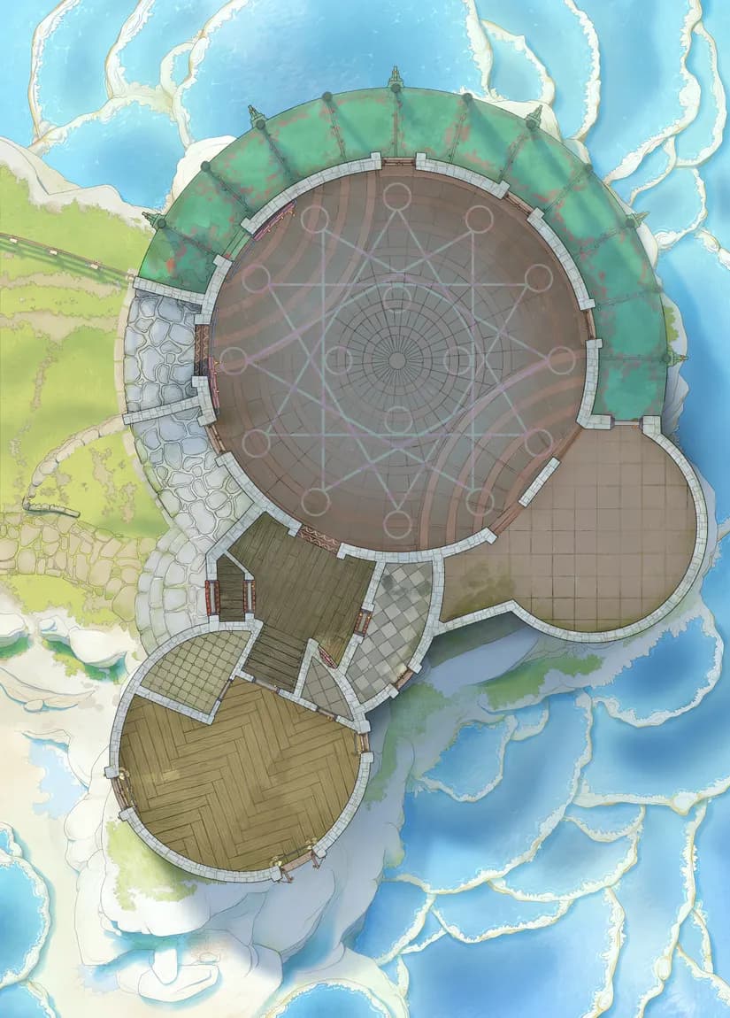 Forge of the Wizard Blacksmith map, Empty variant