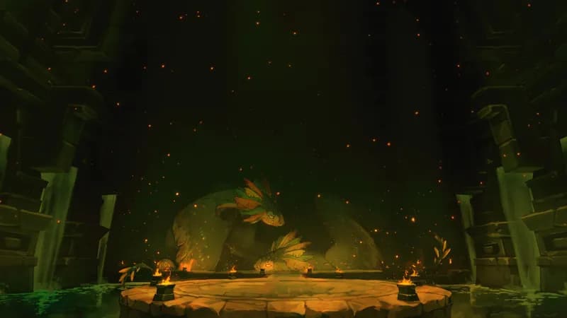 Temple of the Couatl Boss Room map, Nesting variant