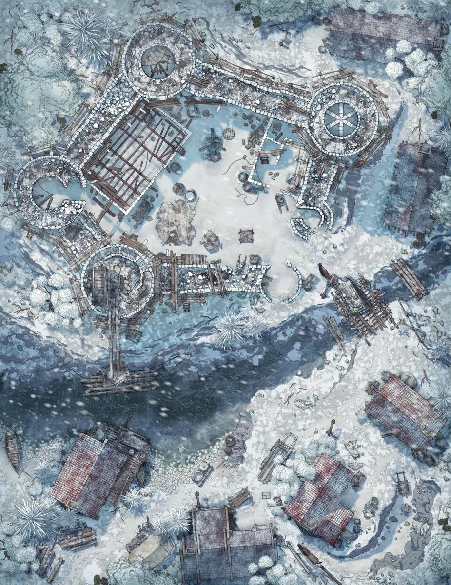 Castle Construction map, Winter variant