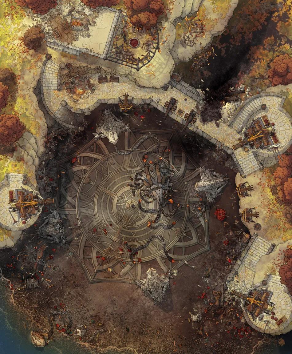Dragon Enclosure map, Autumn variant
