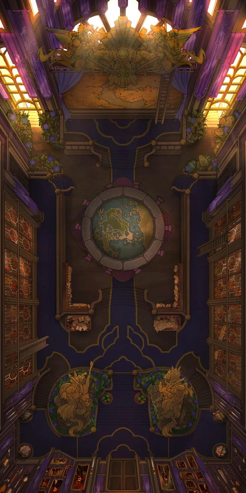 War Room Interior map, Lilac Faction variant