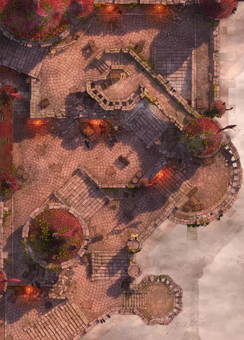 Castle Battlements map, Original Day variant