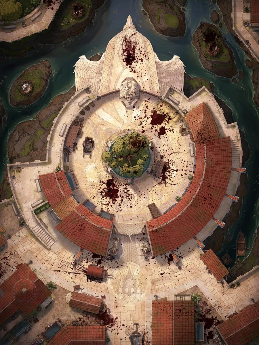 Hippogriff Postal Centre Exterior map, Massacre variant