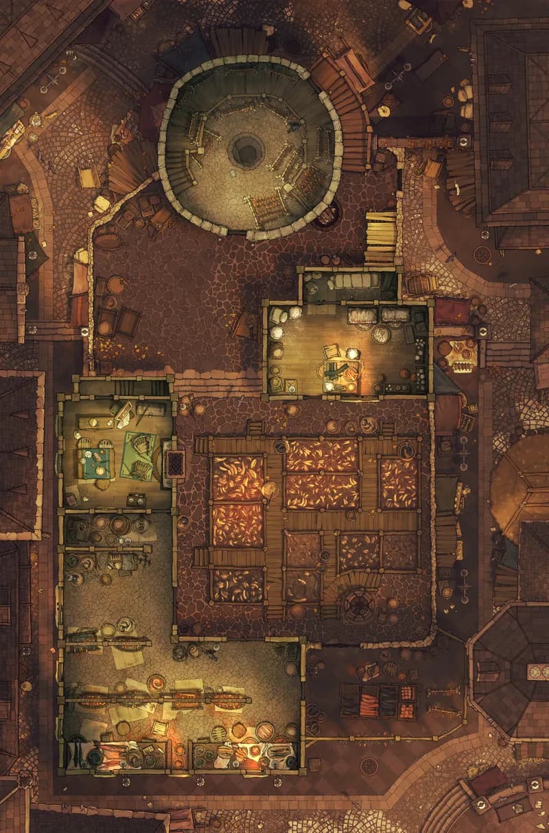 Eel Abattoir map, Sunset variant