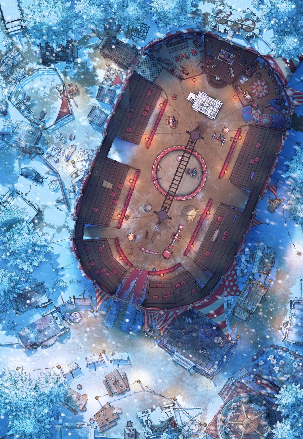 Travelling Circus map, Winter variant