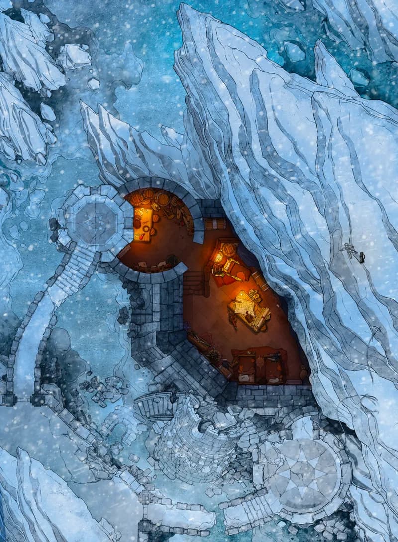 Dragonlands Fort map, Winter variant