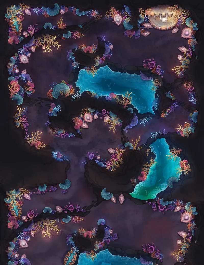 Coastal Caverns map, No Outside variant