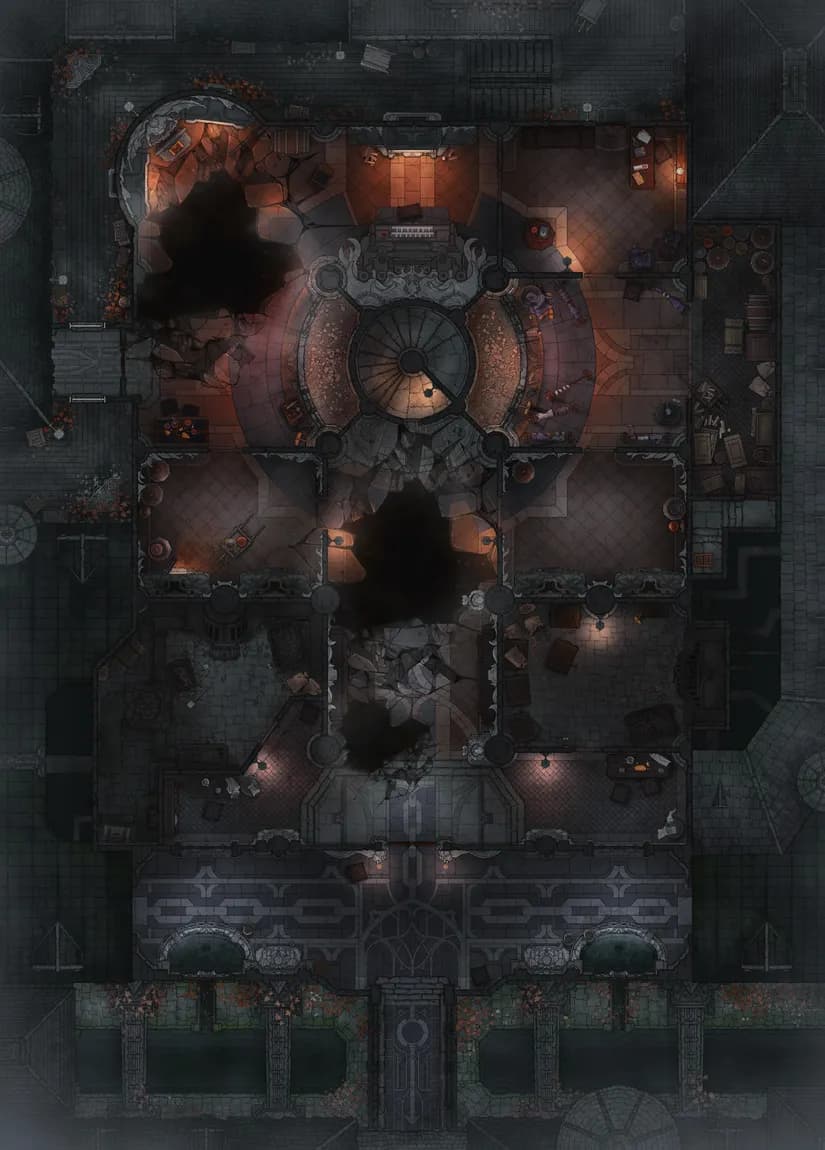 Calefactory map, Break variant