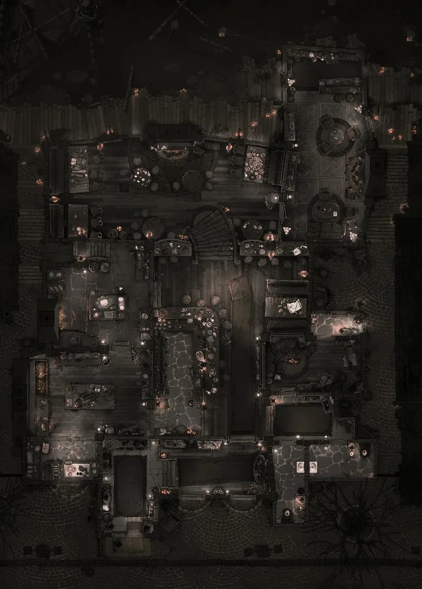 Haunted Dockside Tavern map, Ship Graveyard variant