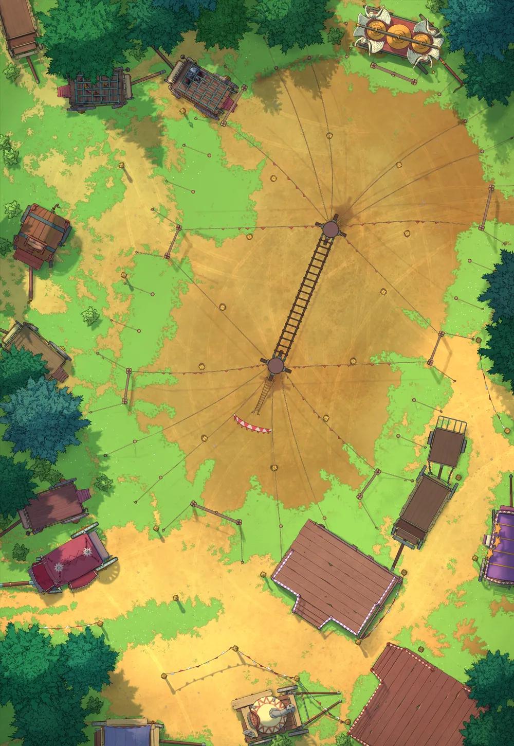 Travelling Circus map, Tent Setup variant