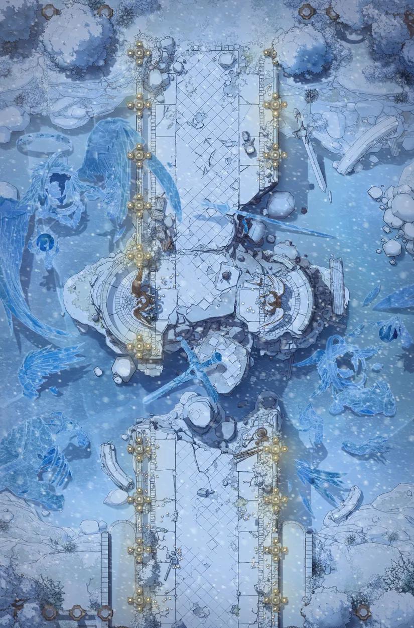 Empyreal Bridge map, Winter variant